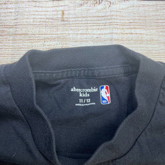 NBA Los Angeles Lakers Kids T-Shirt Size 11/12 Black Abercrombie 17x Champions - Picture 3 of 6